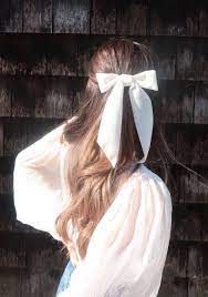 White hair ribbon