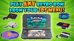 play any retro game on 3ds menu