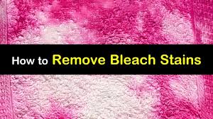 How to get rid of bleach smell on clothes. 3 Quick Easy Ways To Remove Bleach Stains