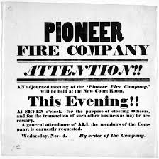 pioneer fire company attention an