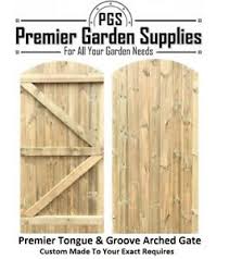 wooden garden gate tongue