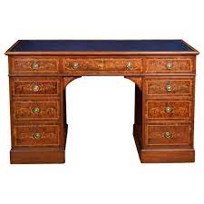 *factory reserves the right to make modifications to size, style & price without notice. Antique Mahogany Inlaid Pedestal Desk For Sale At Pamono