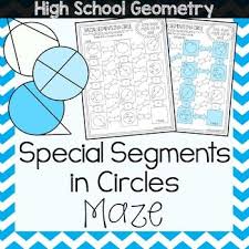 Special Segments In A Circle Worksheet