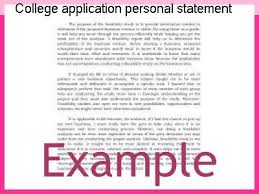 13 Personal Statements For College Examples Lettering Site