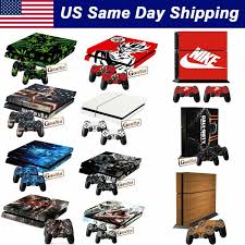Vinyl Skin Decal Set For Playstation 4 Ps4 Console 2 Controller Cover Sticker