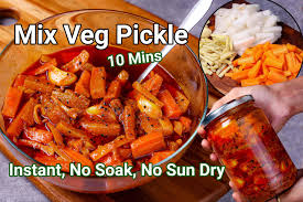 vegetable pickle recipe instant mixed