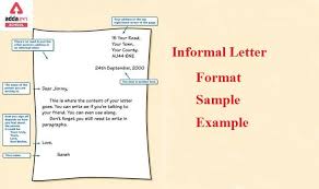 informal letter format sles