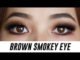 brown smokey eye makeup for small