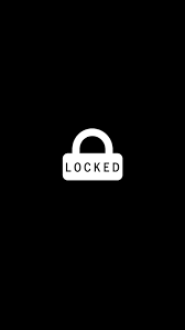 locked black lock white hd phone