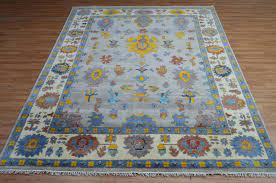 udai exports grey handmade oushak carpet
