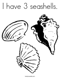 Art color templates printable free coloring pictures printable pictures animal coloring pages patchwork seashells template seashell painting. I Have 3 Seashells Coloring Page Twisty Noodle