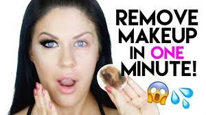 how to remove your makeup in 1 minute