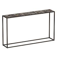 Mix Agate Metal Frame Console Table