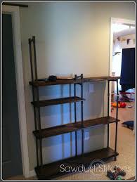 Remodelaholic Build a Budget Friendly Industrial Shelf Using PVC