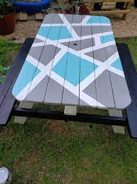 diy painted kids picnic table stacie