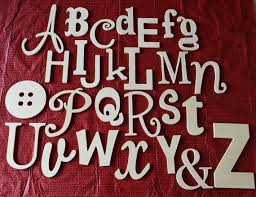 Unpainted Wooden Alphabet Set With