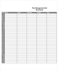 Student Time Management Chart Time Management Process Flow Chart