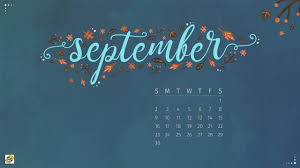 september 2018 desktop calendar