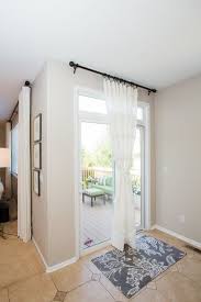 Off White Sliding Glass Door Curtain