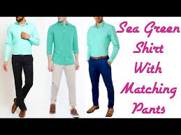 sea green shirt colour combination