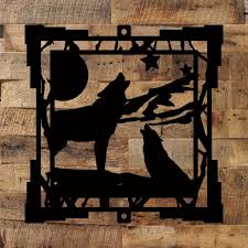 Buy Wolf Metal Sign Cabin Wall Home