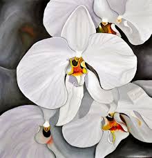Phalaenopsis orchid blossoms (193) - Flower Art Gallery - Paintings &  Prints, Flowers, Plants, & Trees, Flowers, Flowers I-Z, Orchids - ArtPal