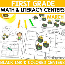 First Grade Math And Literacy Centers