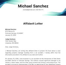 free affidavit letter templates