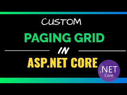 creating grid view in asp net core with
