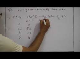 Balancing Chemical Equations By Matrix