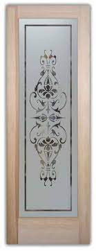 Bordeaux Pantry Door Etched Glass By