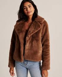 Women S Faux Fur Cropped Coat Women S