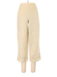 Details About First Issue By Liz Claiborne Women Brown Linen Pants 12