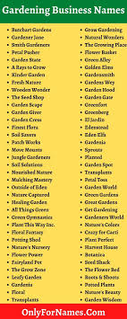 400 gardening business names ideas and