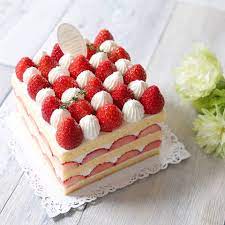 Strawberry Cake Korean gambar png