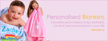 personalised baby blankets nappy cakes