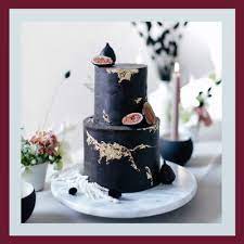 25 black wedding cake ideas