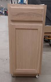 26192 unfinished oak base cabinet bud