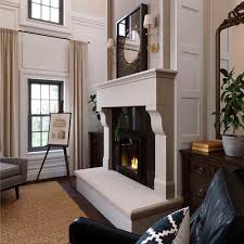 Traditional Fireplace Mantel French