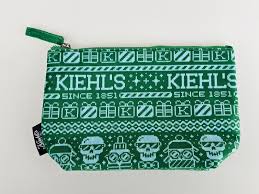 green skeleton skulls christmas pouch