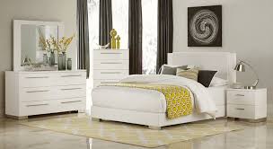 1811w Linnea Bedroom Set In White Gloss
