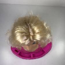 barbie doll styling head blonde in