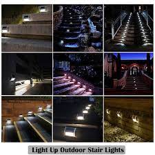 solar deck lights bright led stair