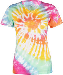 From tee shirts to picture frames, aprons to flip flops, these tie dye projects and techniques are great for crafters of all ages, and a great way to celebrate warm weather and sunshine! Amazon Com Magic River Ladies V Neck Tie Dye T Shirts For Women 5 Women S Sizes 6 Color Patterns Clothing