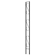 black steel flat decorative column