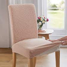 Stretch Dining Chair Covers Biscuit