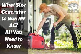 what size generator to run rv ac rvchief