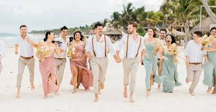beach wedding attire for men and women
