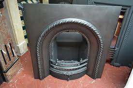 victorian cast iron arched insert