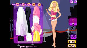 barbie star dress up game